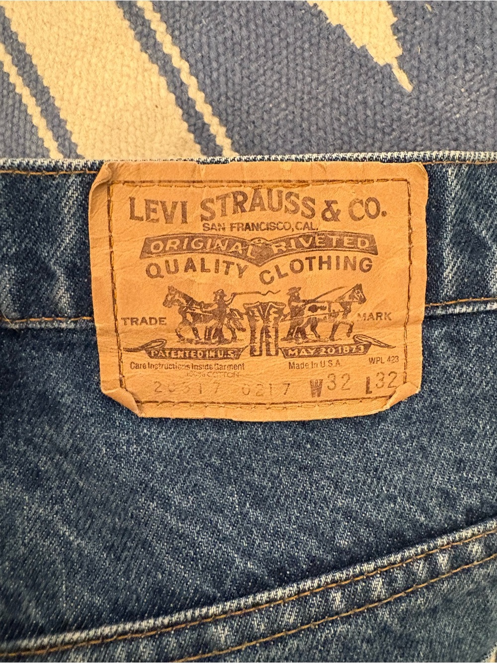 VINTAGE made in the USA Levi’s 517 orange tab 32x32 mens jeans - Picture 6 of 8